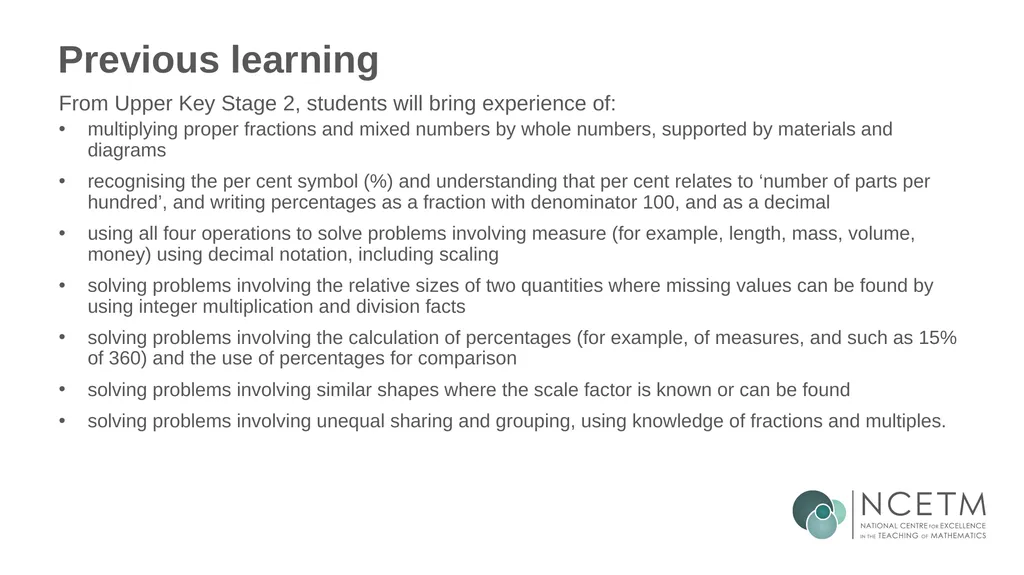 Calculating percentage changes (from 3.1 - slide 38 of 40