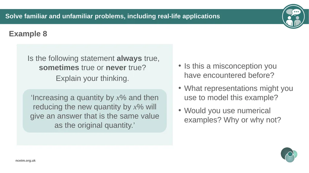 Calculating percentage changes (from 3.1 - slide 31 of 40