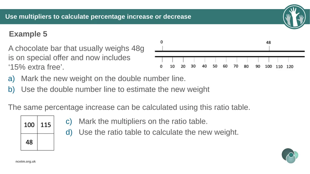 Calculating percentage changes (from 3.1 - slide 24 of 40
