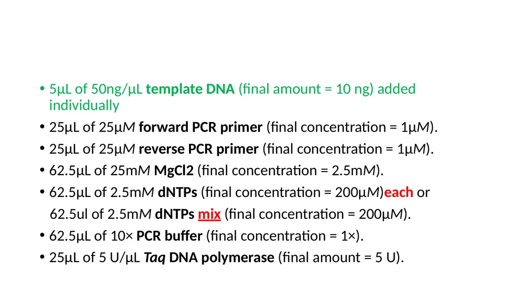 PCR calculations Ali I.A.Gharip, BSc Biotech T.A - slide 21 of 25