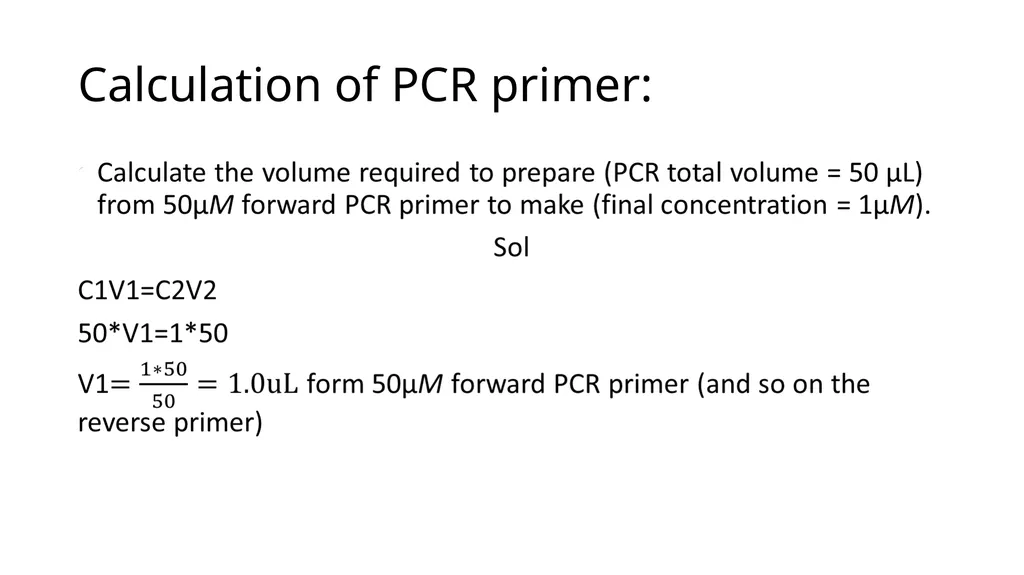 PCR calculations Ali I.A.Gharip, BSc Biotech T.A - slide 8 of 25