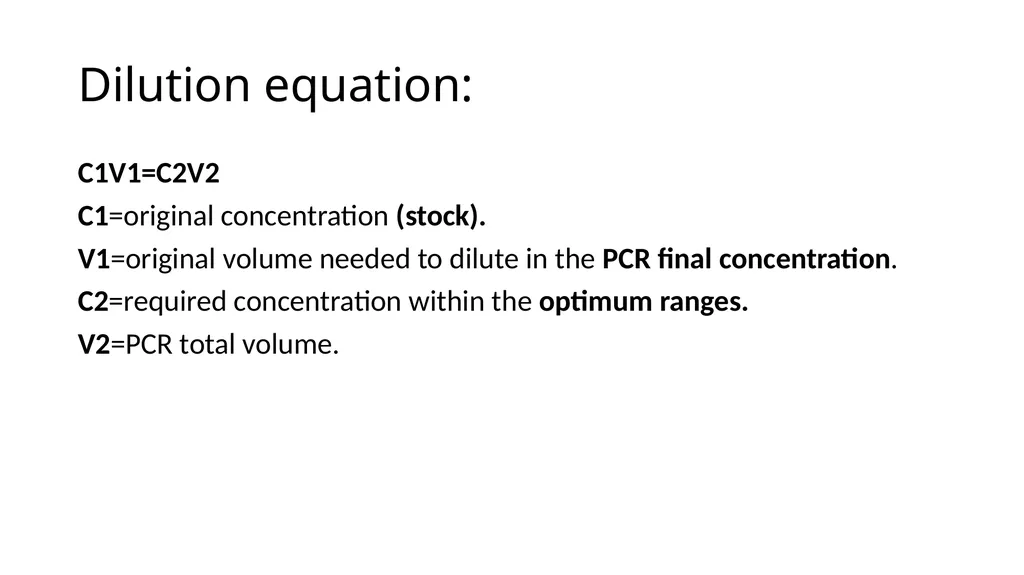 PCR calculations Ali I.A.Gharip, BSc Biotech T.A - slide 5 of 25
