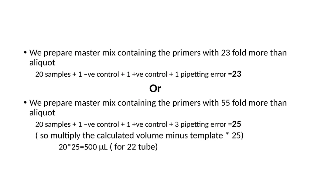 PCR calculations Ali I.A.Gharip, BSc Biotech T.A - slide 18 of 25