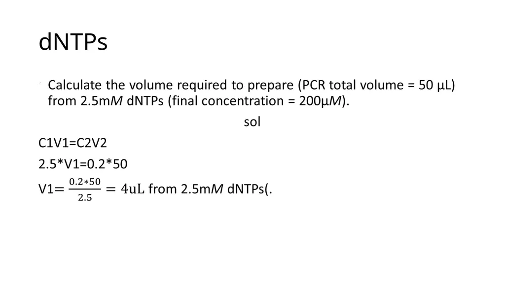 PCR calculations Ali I.A.Gharip, BSc Biotech T.A - slide 10 of 25