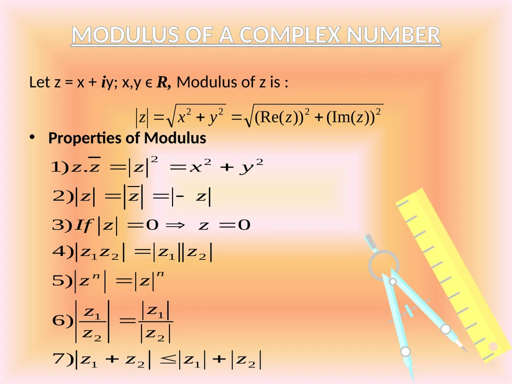 COMPLEX NUMBERS Students will be able to identify - slide 19 of 27