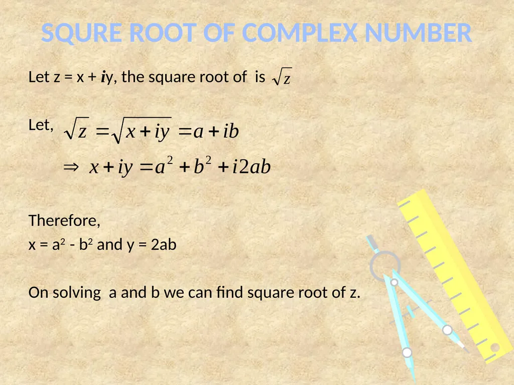COMPLEX NUMBERS Students will be able to identify - slide 24 of 27