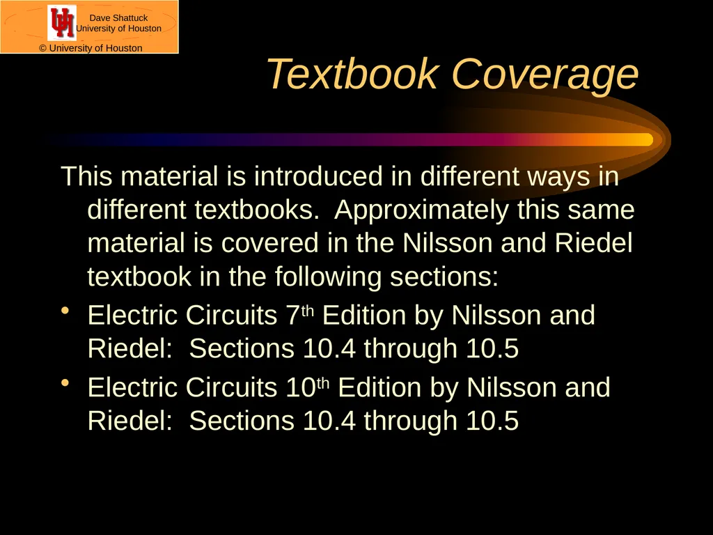 ECE 2202 Circuit Analysis II Dr. Dave Shattuck - slide 3 of 34