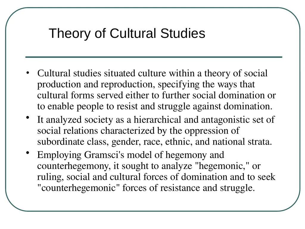 Gramsci, Hegemony and Subaltern culture Marx’s - slide 15 of 23