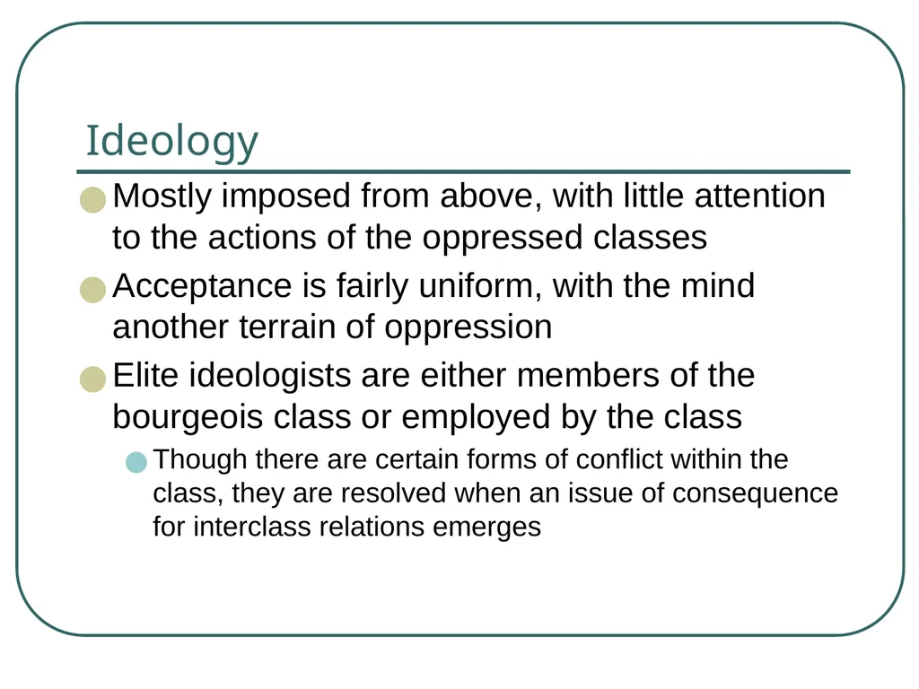 Gramsci, Hegemony and Subaltern culture Marx’s - slide 5 of 23