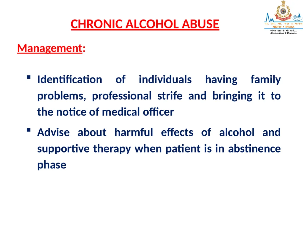 STRESS INDUCED DISORDERS, ALCOHOLISM & SUBSTANCE - slide 12 of 36