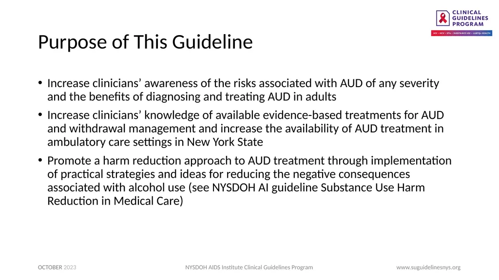 Treatment of Alcohol Use Disorder - slide 2 of 18