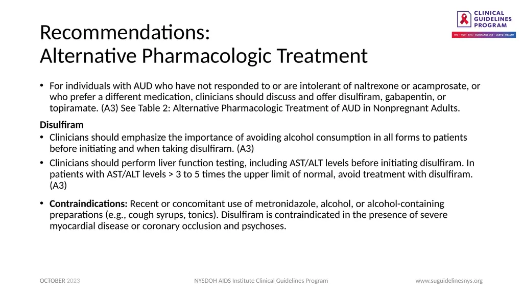 Treatment of Alcohol Use Disorder - slide 12 of 18