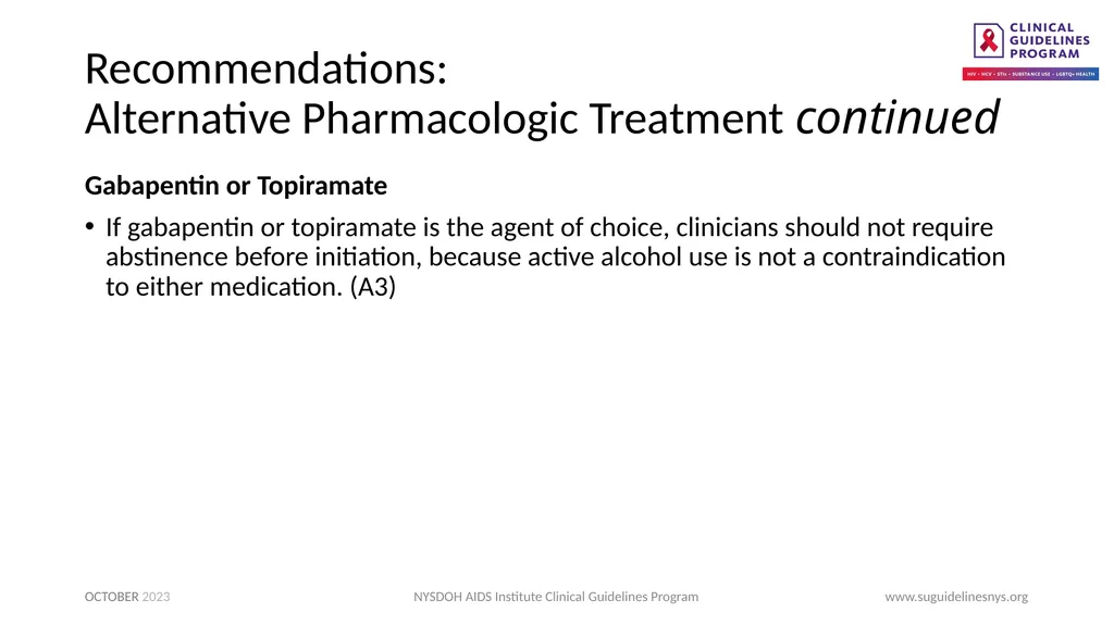 Treatment of Alcohol Use Disorder - slide 13 of 18