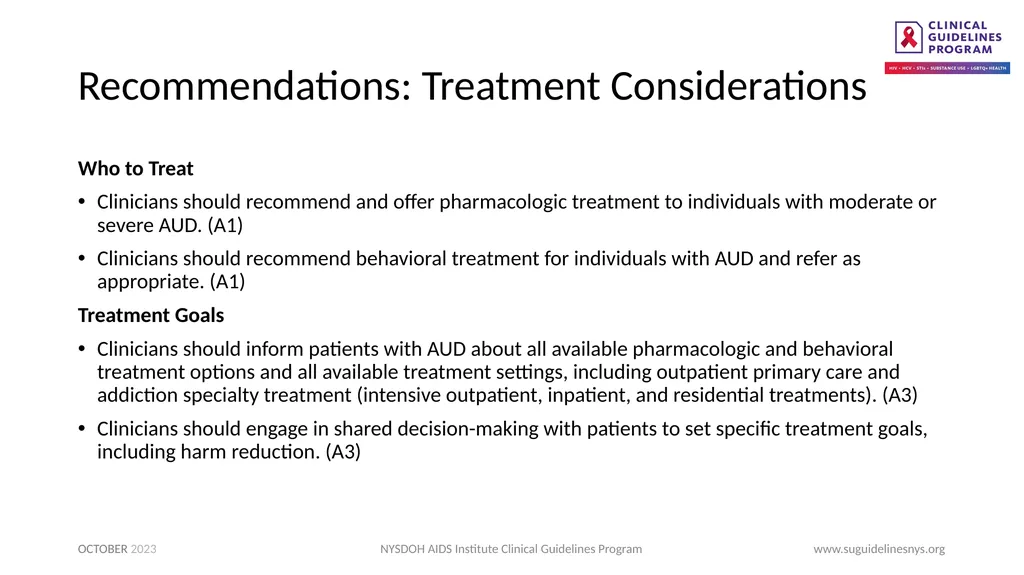 Treatment of Alcohol Use Disorder - slide 3 of 18