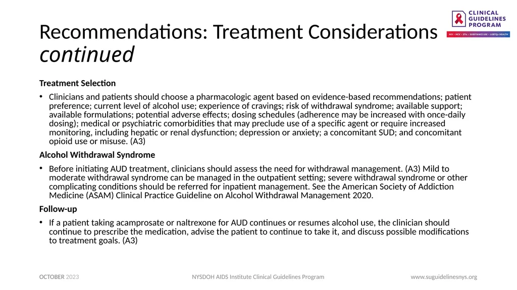 Treatment of Alcohol Use Disorder - slide 4 of 18