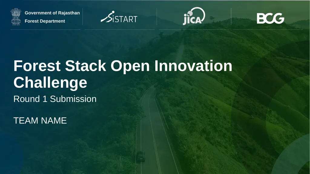 Forest Stack Open Innovation Challenge Round 1 - slide 1 of 10