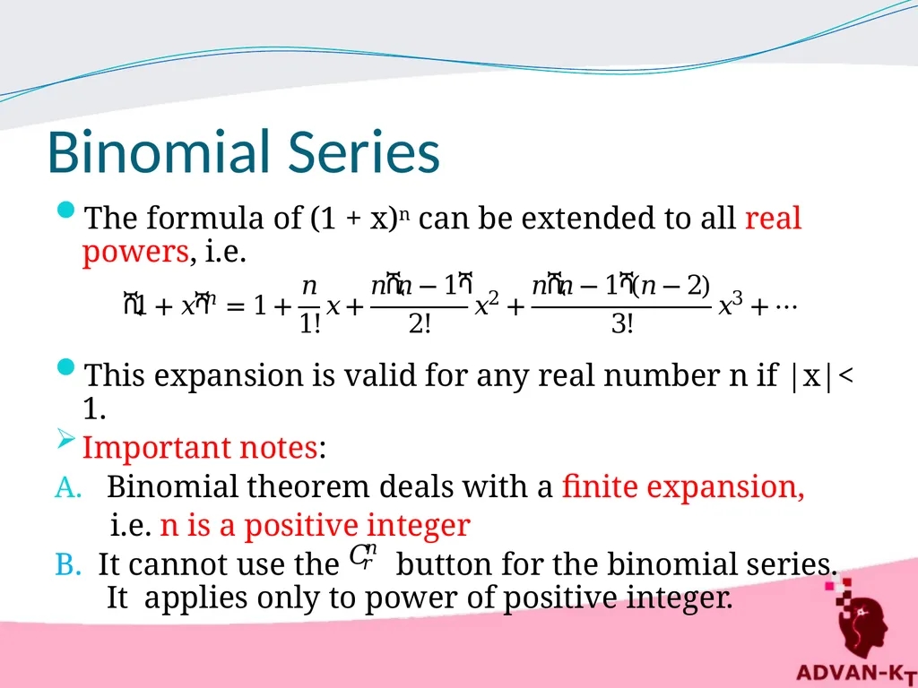 Algebra and Indices Introduction A binomial is an - slide 7 of 8
