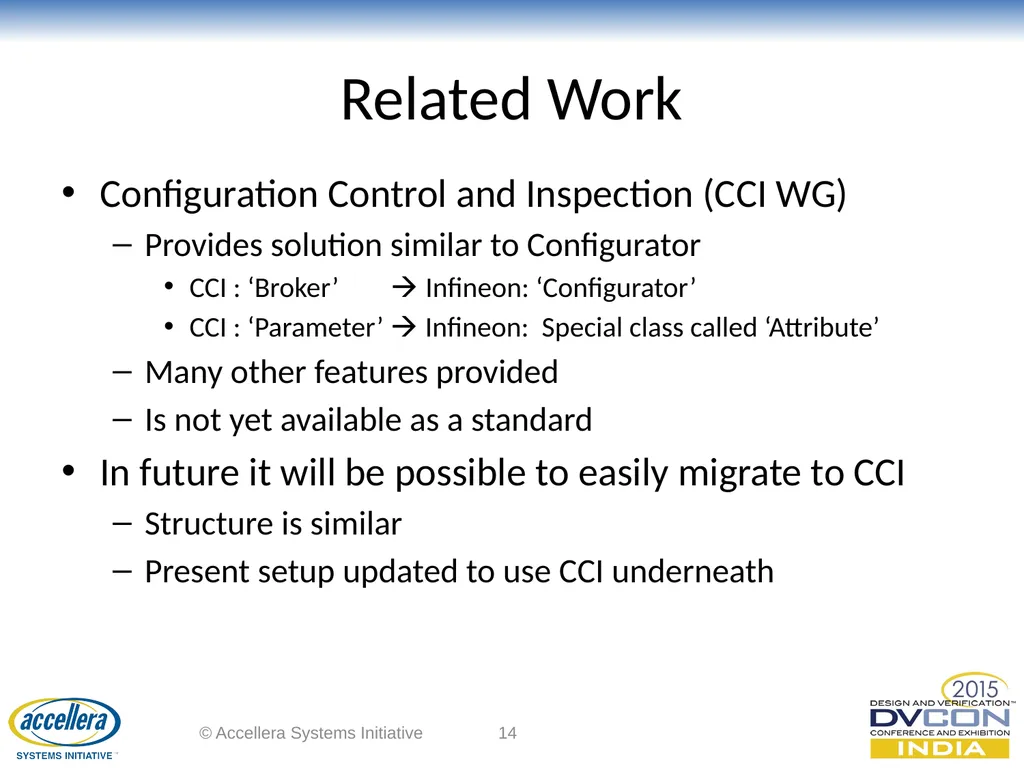 Dynamic Parameter Configuration of SystemC Models - slide 14 of 16