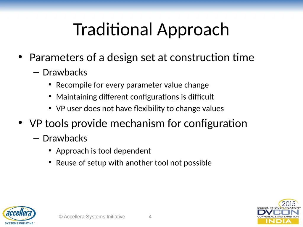 Dynamic Parameter Configuration of SystemC Models - slide 4 of 16