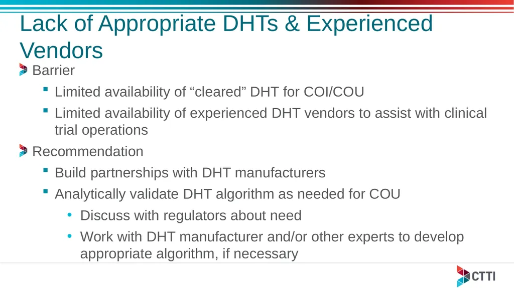 Barriers to and Recommendations for Adoption of - slide 11 of 16