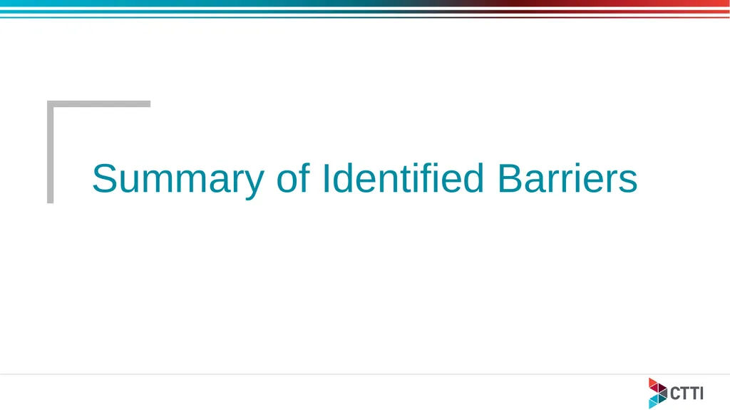 Barriers to and Recommendations for Adoption of - slide 7 of 16