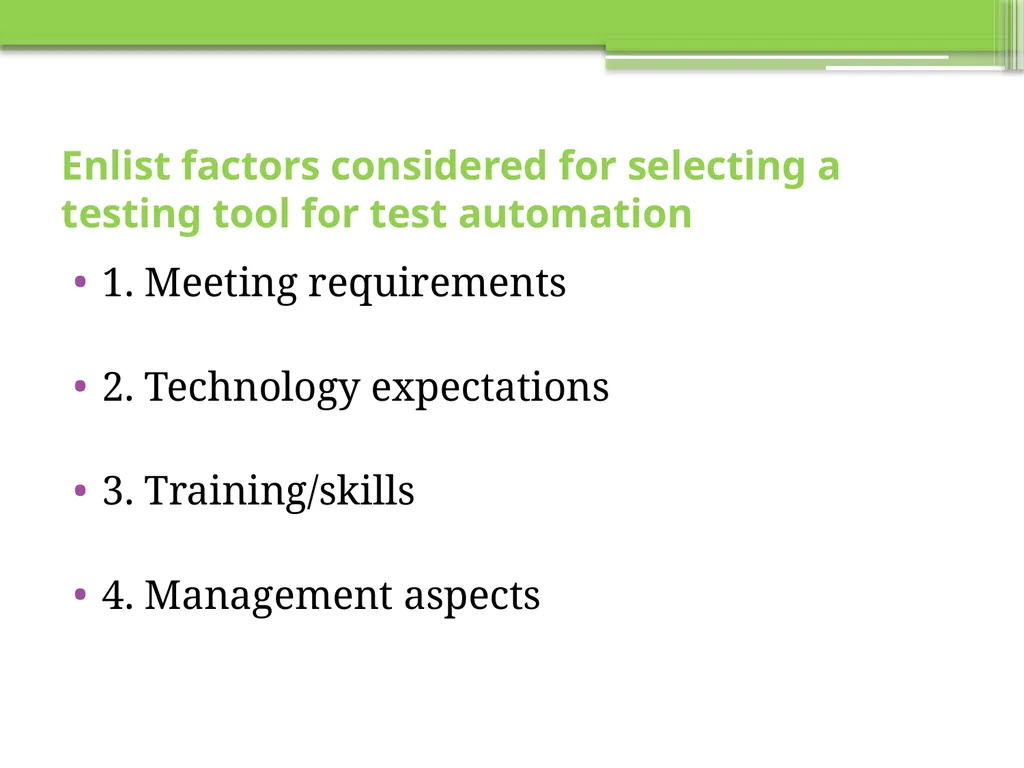 Chapter 6 Testing Tools and Measurements Visit to - slide 15 of 62
