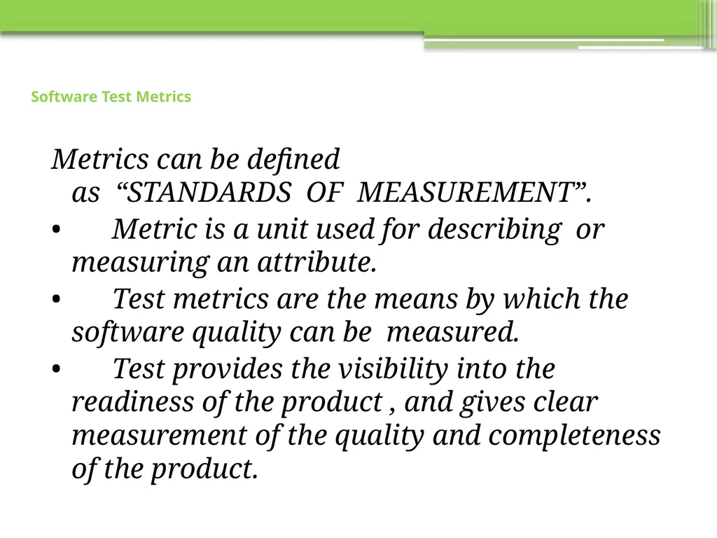 Chapter 6 Testing Tools and Measurements Visit to - slide 46 of 62