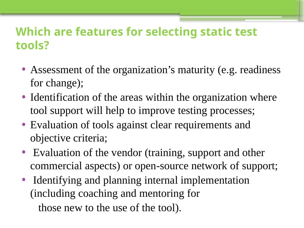 Chapter 6 Testing Tools and Measurements Visit to - slide 32 of 62