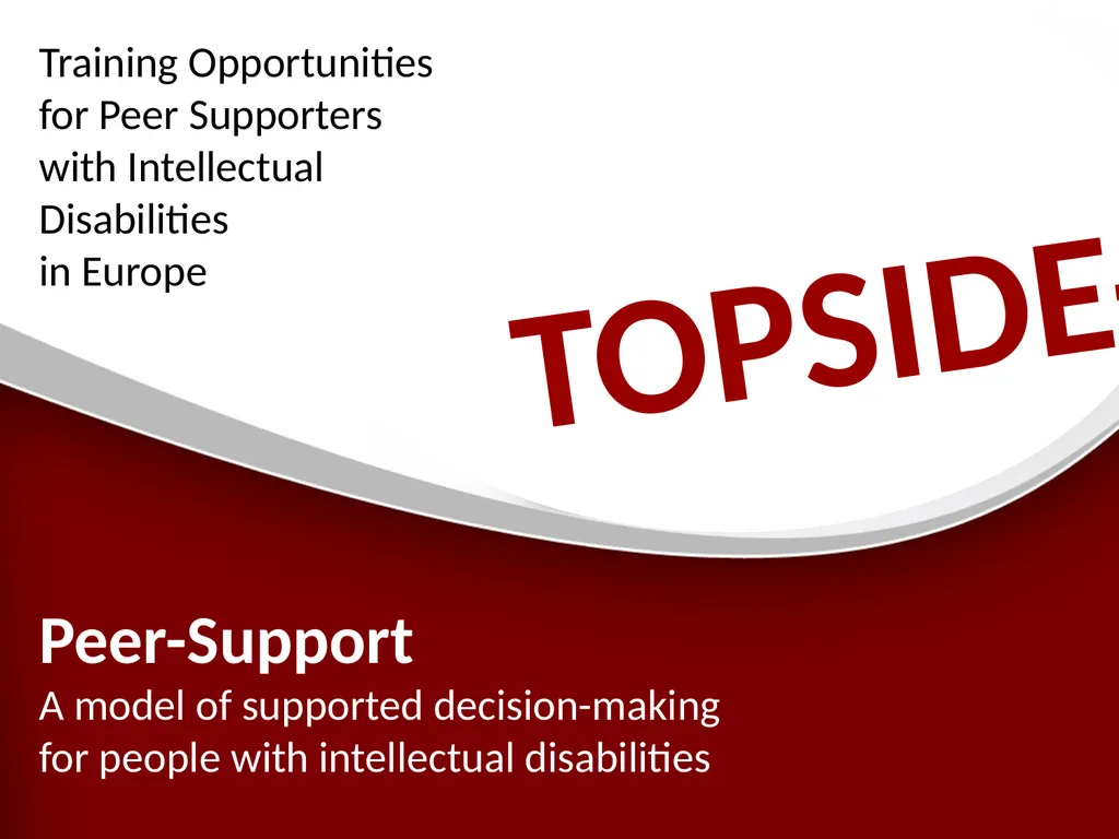 Peer-Support A model of supported decision-making - slide 1 of 16