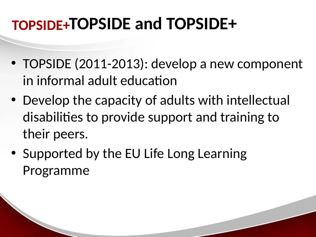 Peer-Support A model of supported decision-making - slide 2 of 16