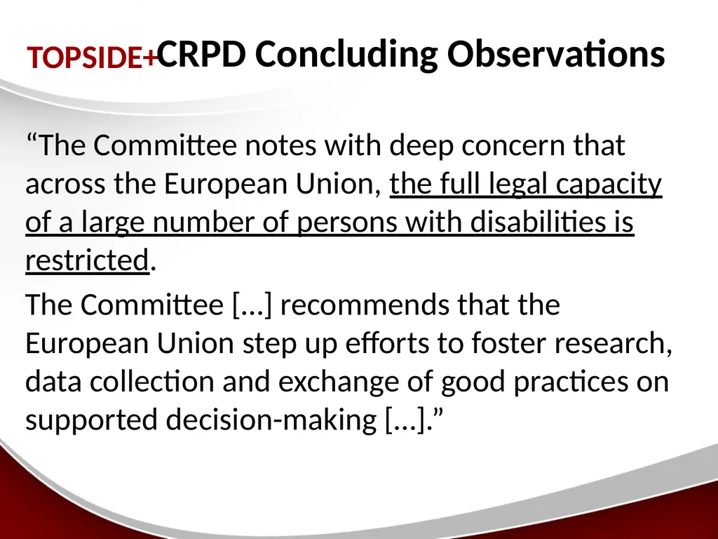 Peer-Support A model of supported decision-making - slide 11 of 16