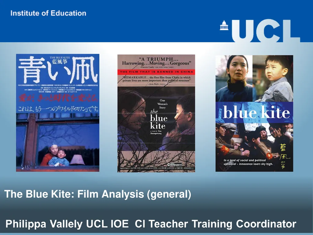 The Blue Kite: Film Analysis (general) Critically - slide 1 of 13