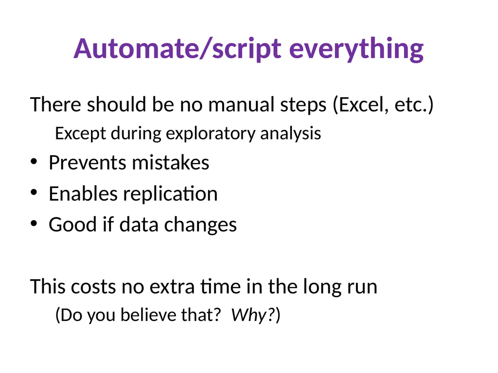 Unreproducible tests Successes, failures, and - slide 31 of 39
