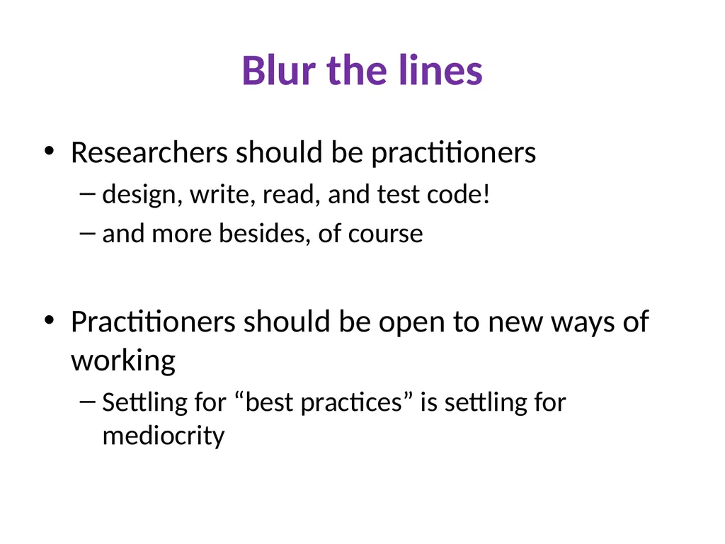 Unreproducible tests Successes, failures, and - slide 37 of 39