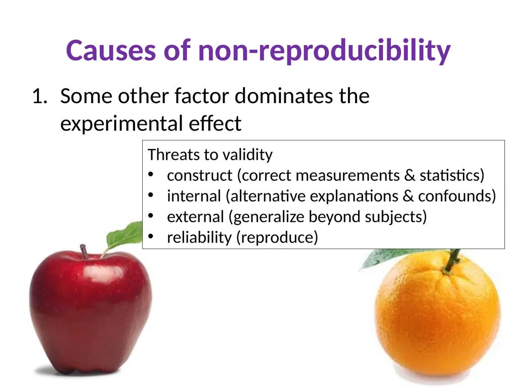 Unreproducible tests Successes, failures, and - slide 13 of 39