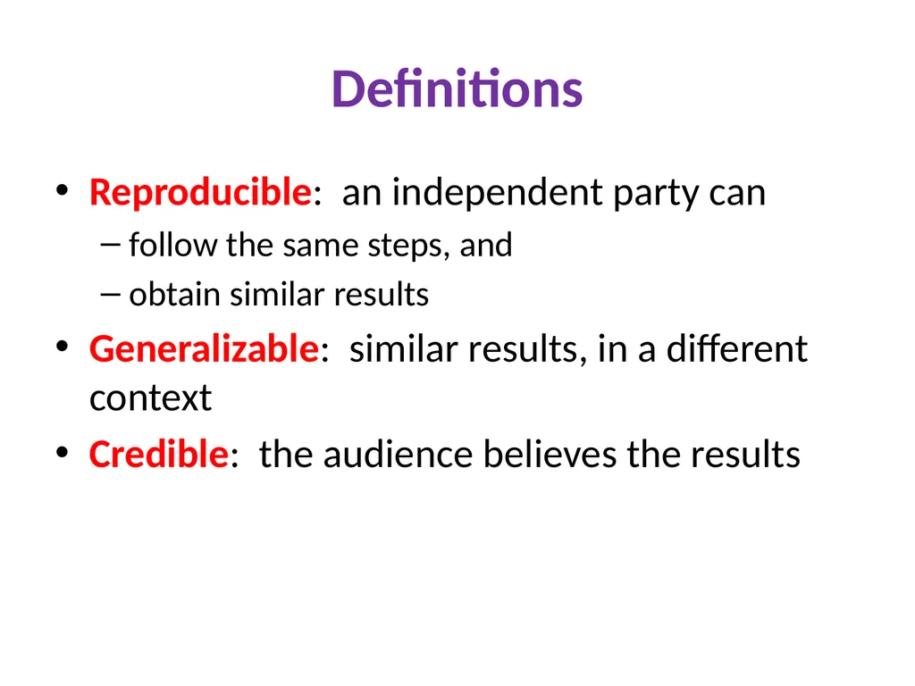 Unreproducible tests Successes, failures, and - slide 25 of 39