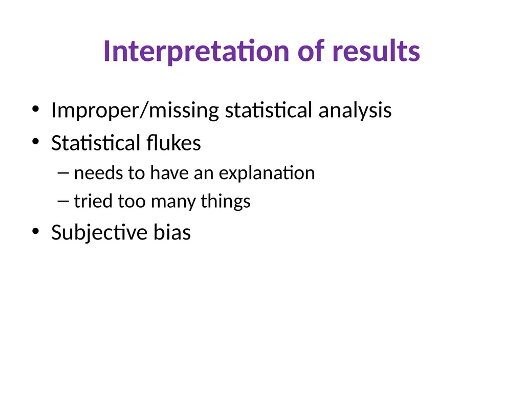 Unreproducible tests Successes, failures, and - slide 17 of 39
