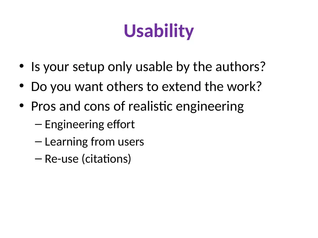 Unreproducible tests Successes, failures, and - slide 35 of 39