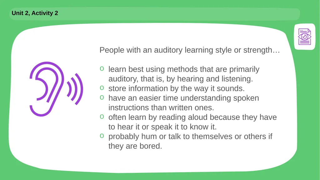 Pathways First Year Unit 2: Strategies and styles - slide 11 of 16