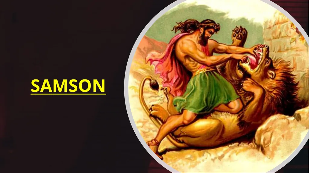 SAMSON SAMSON'S CALL AND CONSECRATION Judges - slide 2 of 37