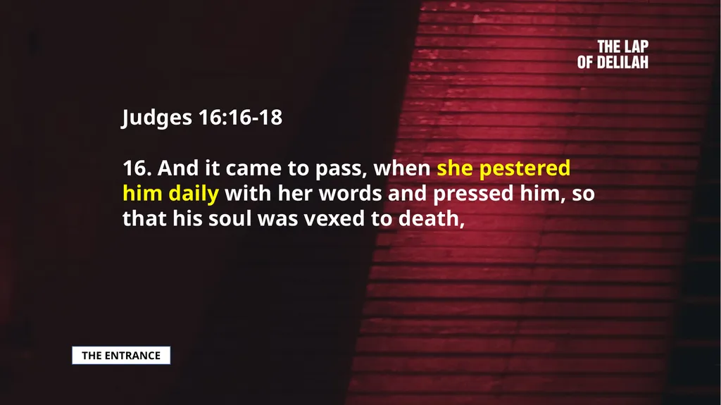 SAMSON SAMSON'S CALL AND CONSECRATION Judges - slide 16 of 37