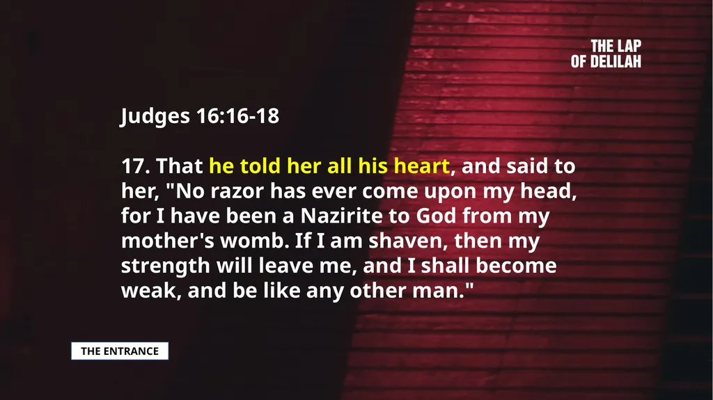 SAMSON SAMSON'S CALL AND CONSECRATION Judges - slide 17 of 37