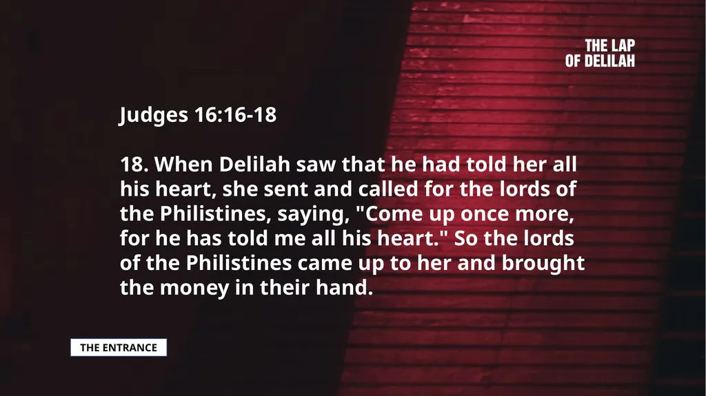 SAMSON SAMSON'S CALL AND CONSECRATION Judges - slide 18 of 37