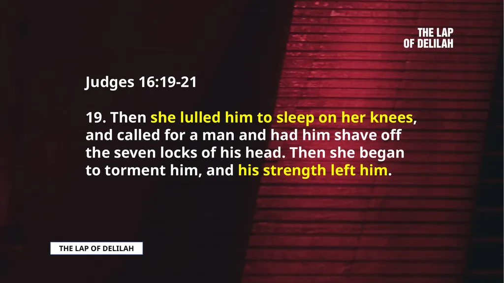SAMSON SAMSON'S CALL AND CONSECRATION Judges - slide 22 of 37