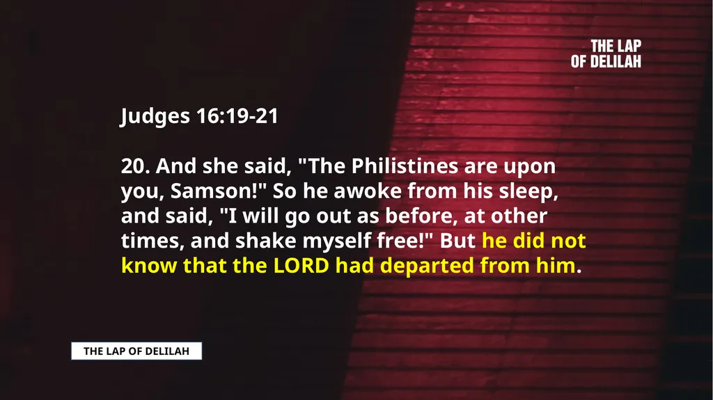 SAMSON SAMSON'S CALL AND CONSECRATION Judges - slide 23 of 37