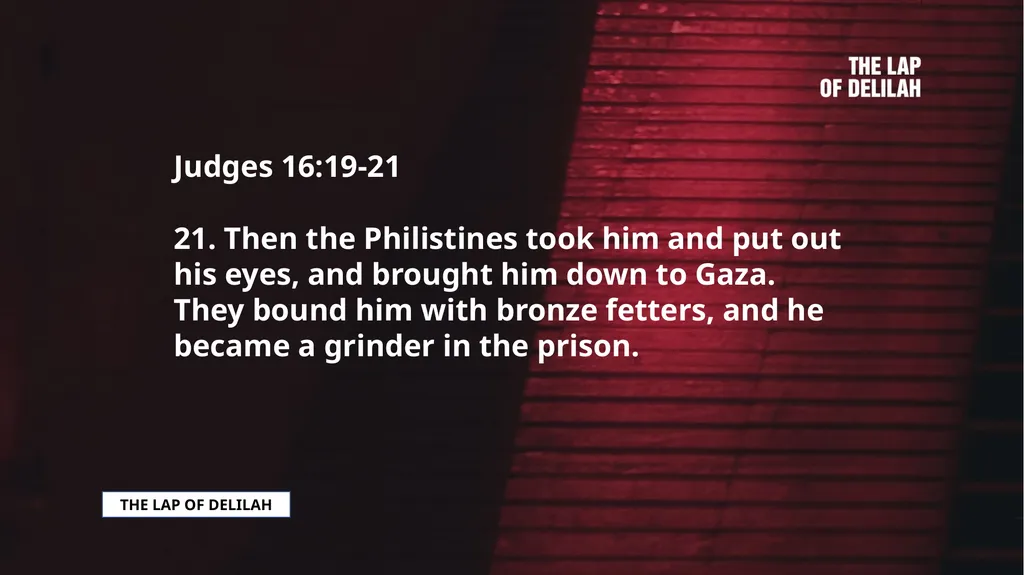 SAMSON SAMSON'S CALL AND CONSECRATION Judges - slide 24 of 37