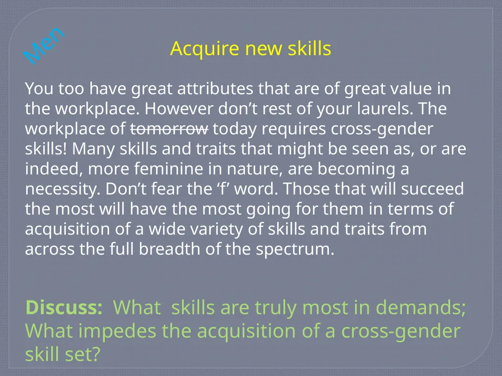Best Practices Webinar – Gender Part 4 – Dec 2013 - slide 11 of 16