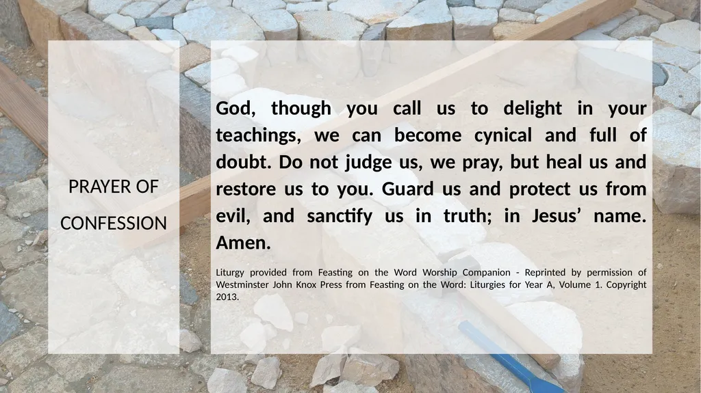 Welcome to the living Stone, the source of life. - slide 8 of 21