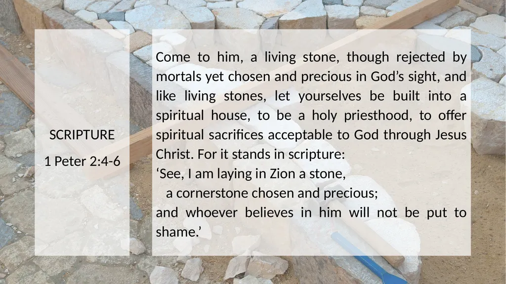 Welcome to the living Stone, the source of life. - slide 11 of 21