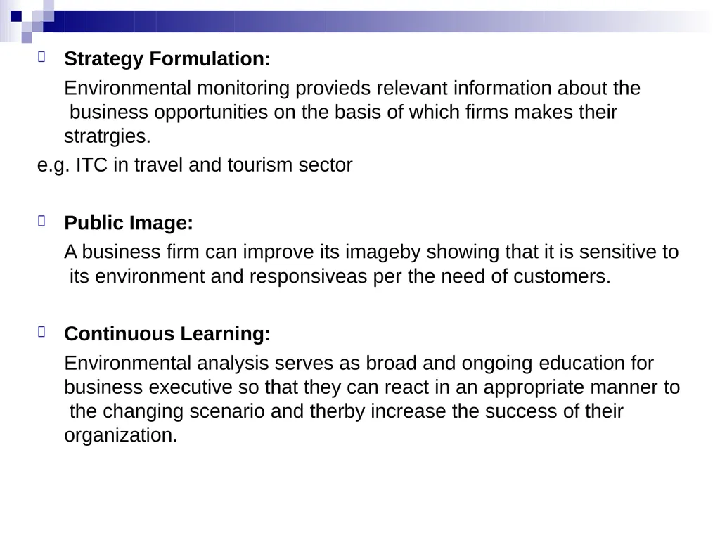 Business Environment Learning Objective What is - slide 20 of 29